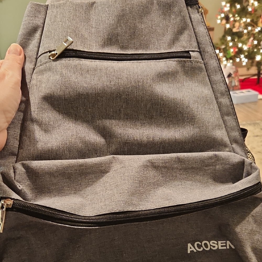 Gray Tennis Backpack